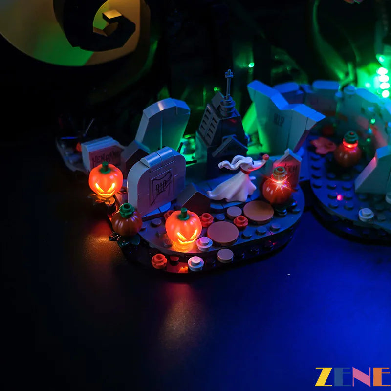 zene bricks Light Kit for LEGO Tim Burton's The Nightmare Before Christmas #21351