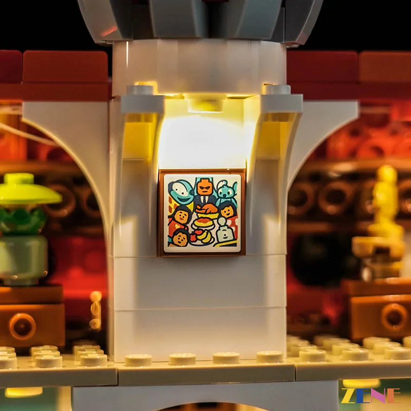 zene bricks Light Kit for LEGO Lilo and Stitch Beach House #43268