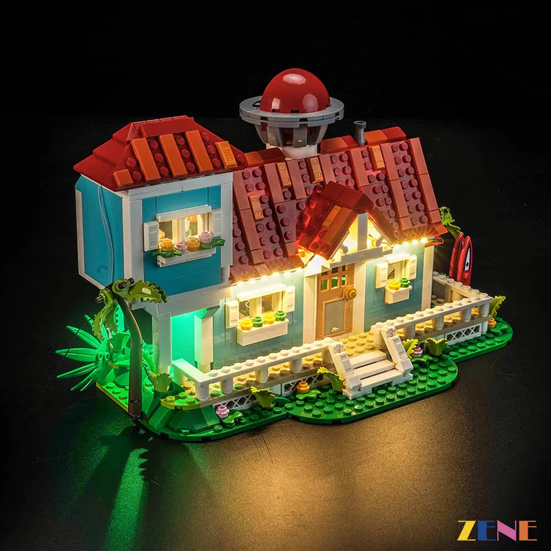 zene bricks Light Kit for LEGO Lilo and Stitch Beach House #43268