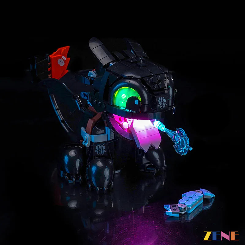 zene bricks Light Kit for LEGO Dragon Toothless #10375