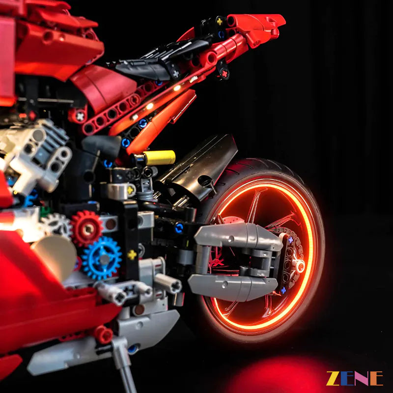 zene bricks Light Kit for LEGO Ducati Panigale Motorcycle V4S #42202