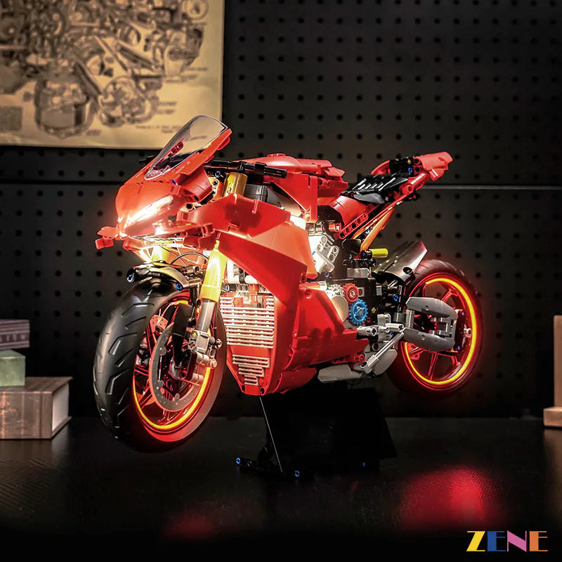 zene bricks Light Kit for LEGO Ducati Panigale Motorcycle V4S #42202