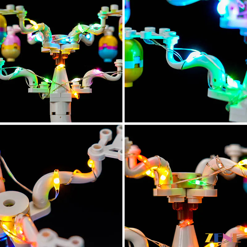 zene bricks Light Kit for LEGO Easter Bunny and Chick Egg Hunt #40808