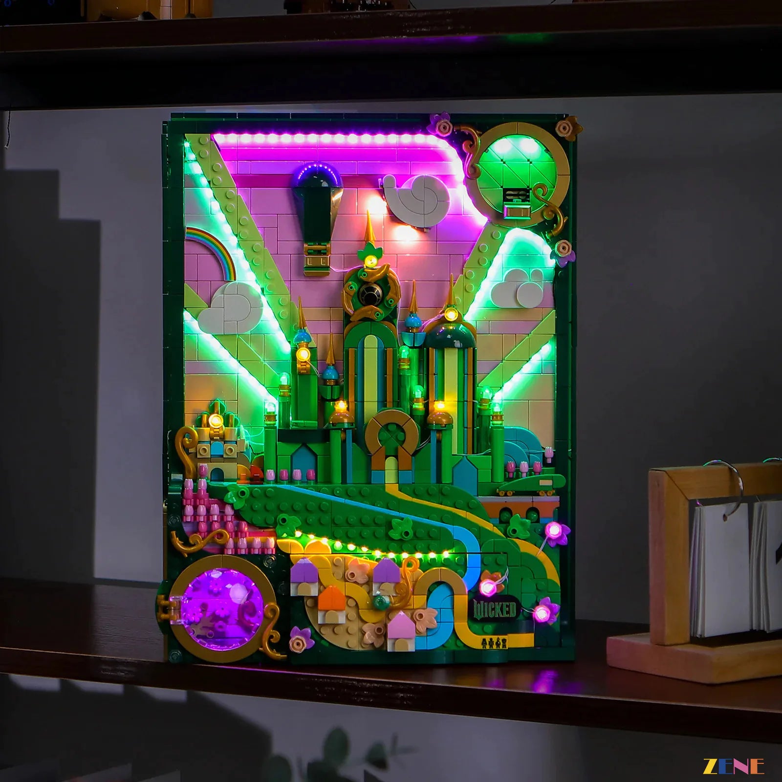 zene bricks LEGO Emerald City Wall Art Light Kit for #75685