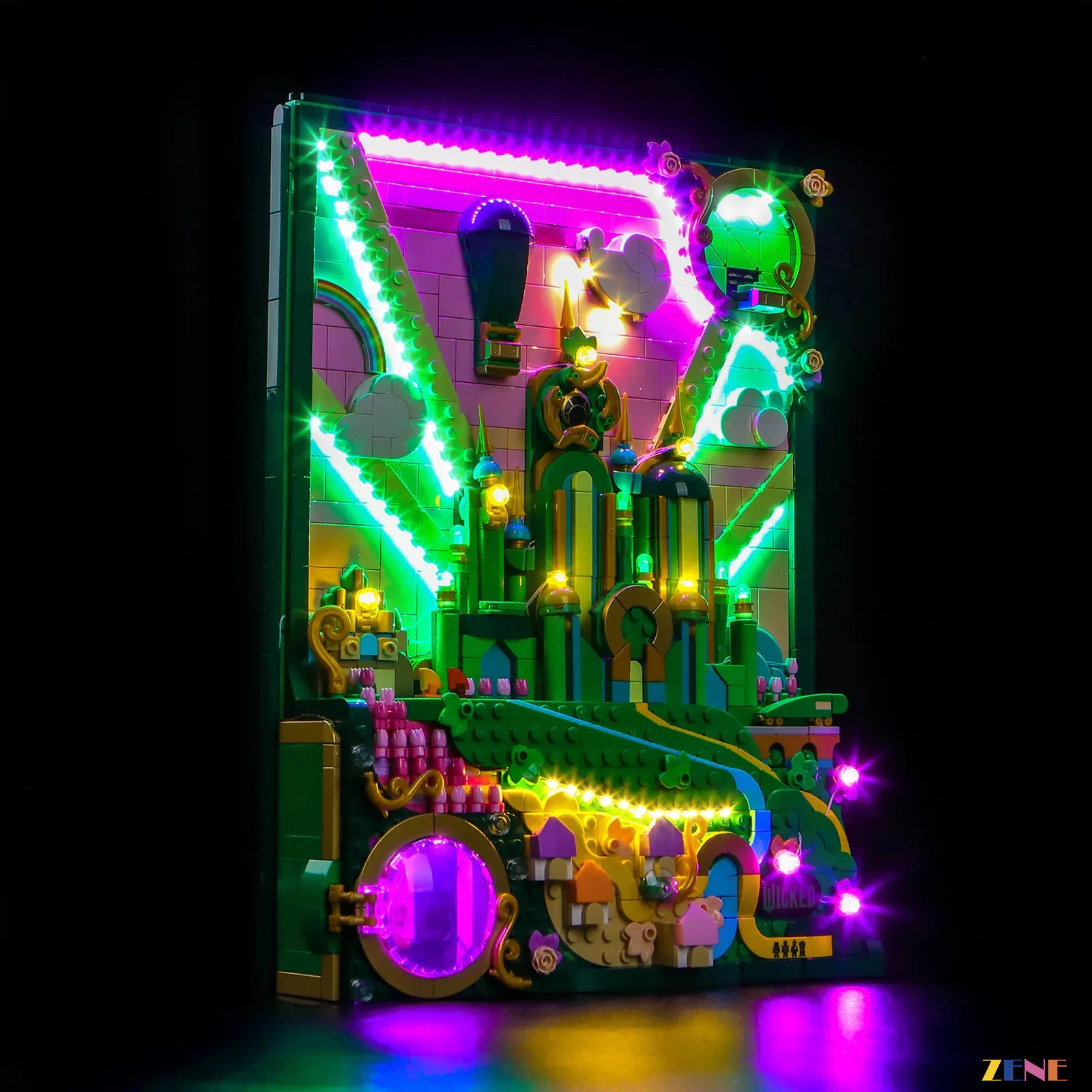 zene bricks LEGO Emerald City Wall Art Light Kit for #75685