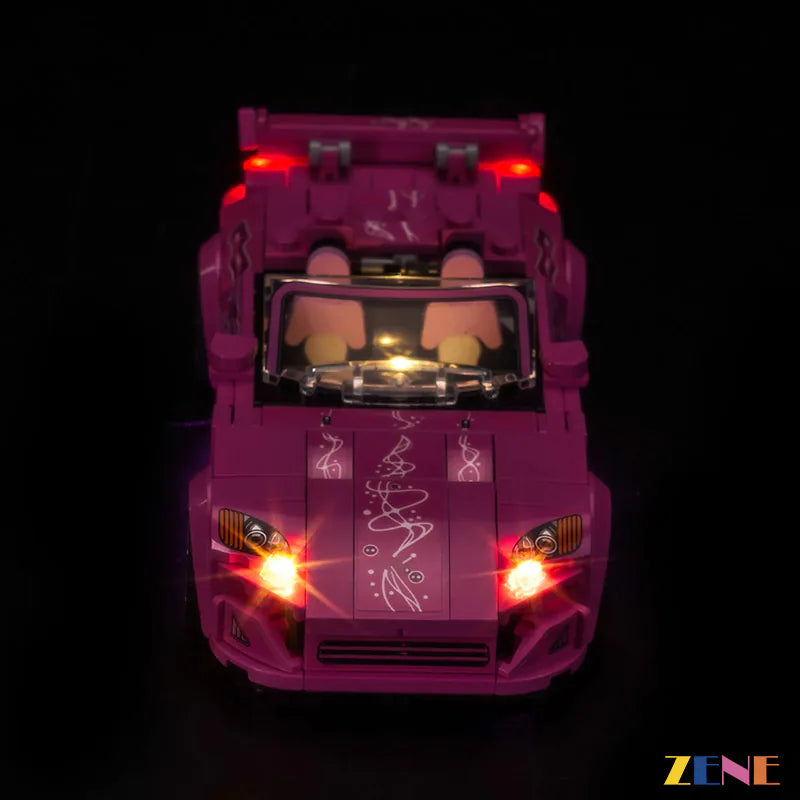zene bricks Light Kit for LEGO Fast Furious Honda S2000 #77241