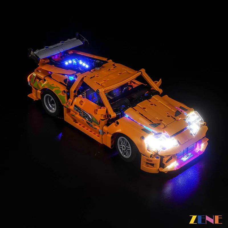 zene bricks Light Kit for LEGO Fast and Furious Toyota Supra MK4 #42204