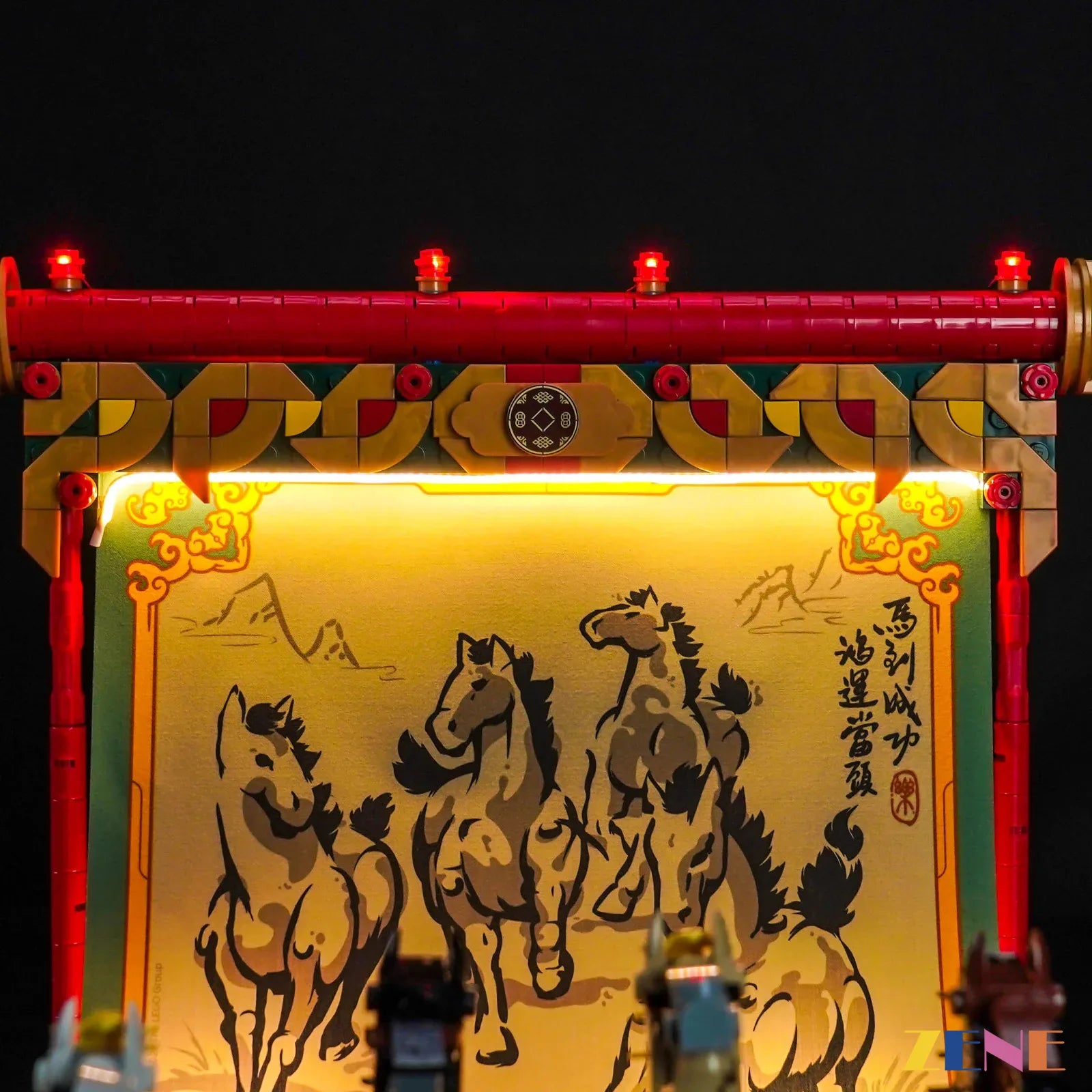 zene bricks LEGO Galloping Horses Canvas Light Kit for #80119