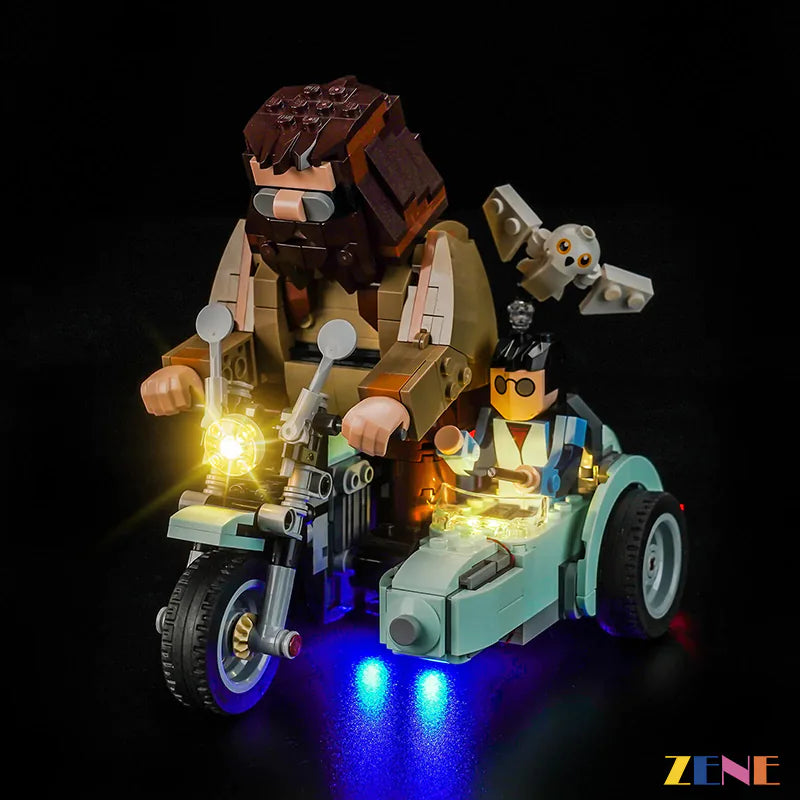 Coche de carreras Zene Bricks F1 Team C44 77247 Paseo en motocicleta de Hagrid y Harry n.° 76443