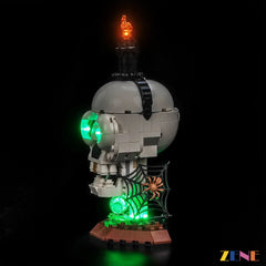 ZENE Bricks Light Kit for LEGO Halloween Skull Candle #40883