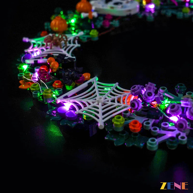 zene bricks LEGO Halloween Wreath Light Kit for #40825
