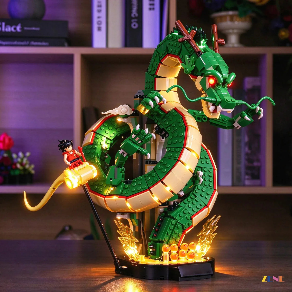 ZENE Bricks Light Kit for LEGO Icons Dragon Ball: Shenron & Goku #11390