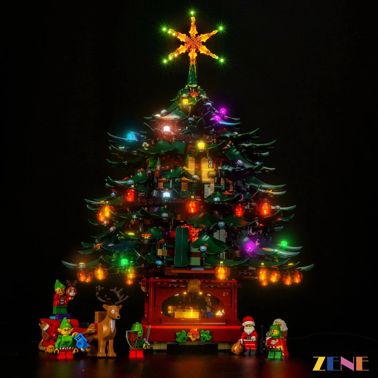 zene bricks LEGO Christmas Tree Light Kit for #41843 (Multiple Color)
