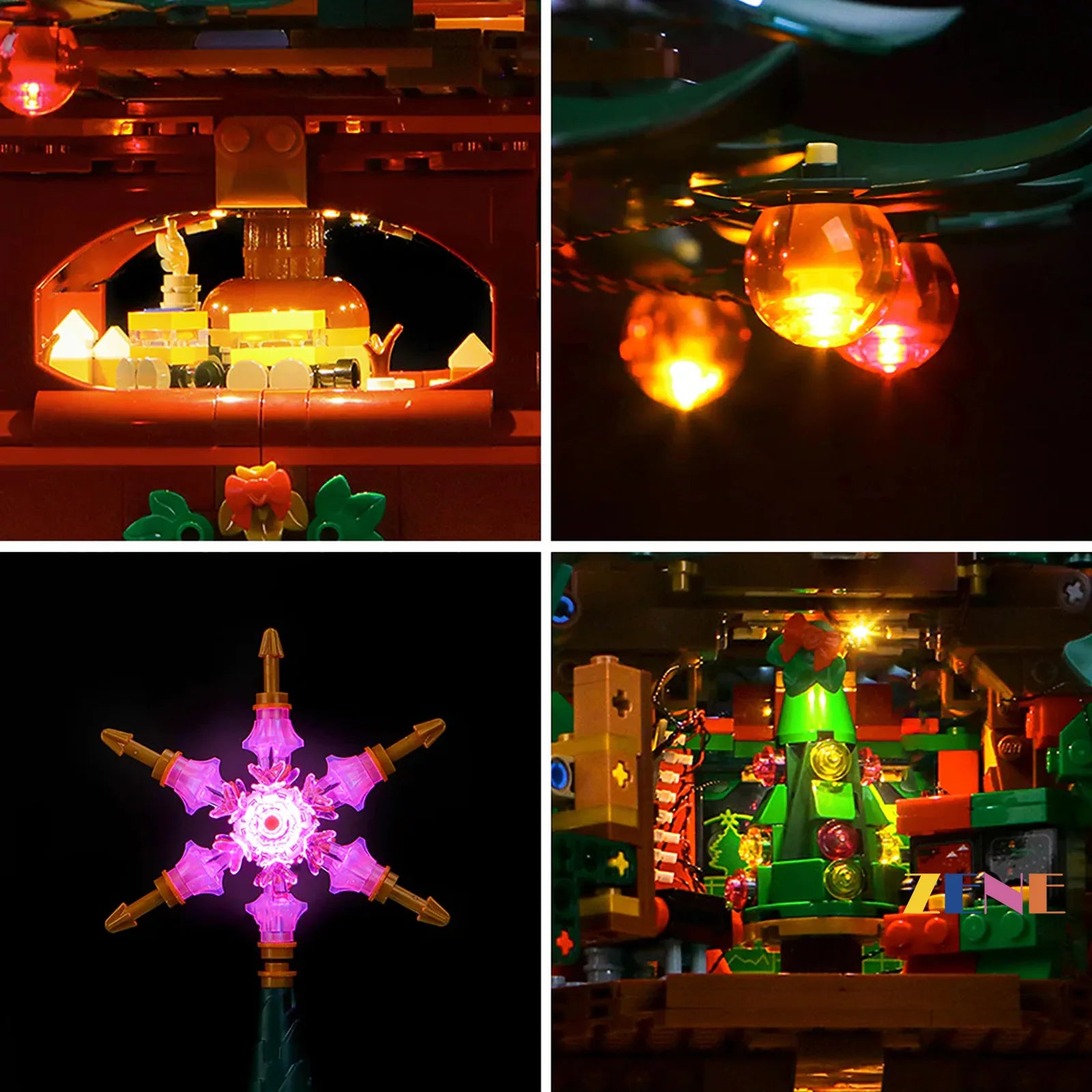 zene bricks LEGO Christmas Tree Light Kit for #41843 (Multiple Color)