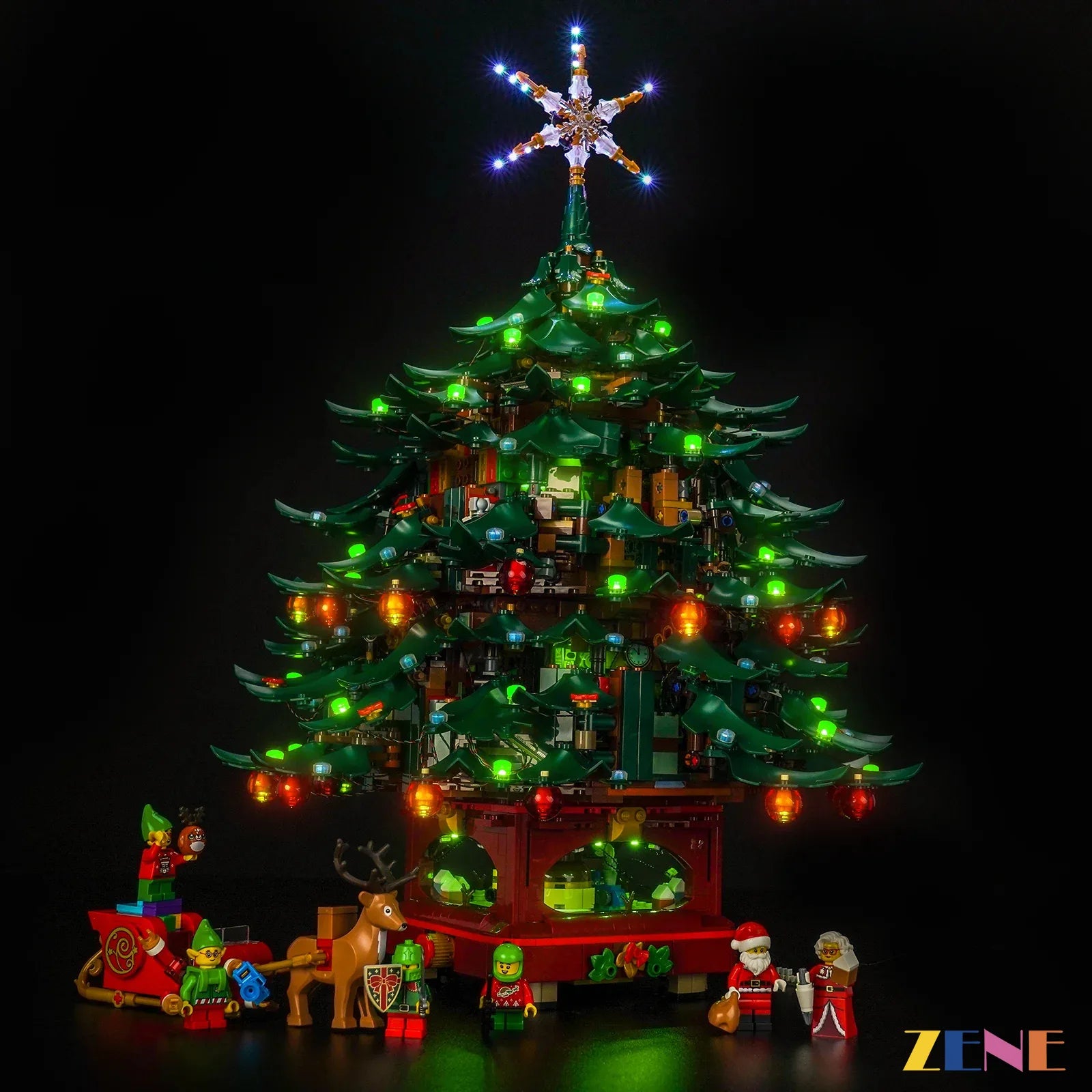 zene bricks LEGO Christmas Tree Light Kit for #41843 (Multiple Color)