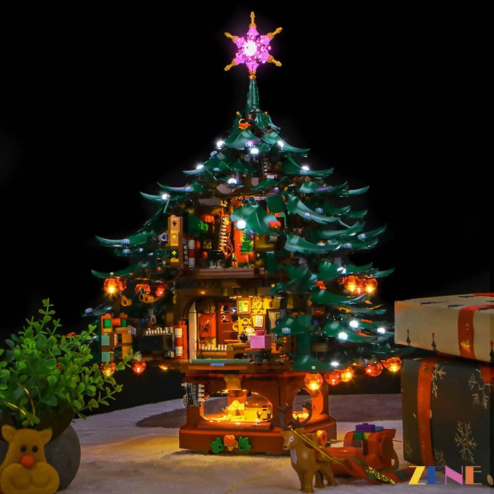 zene bricks LEGO Christmas Tree Light Kit for #41843 (Multiple Color)