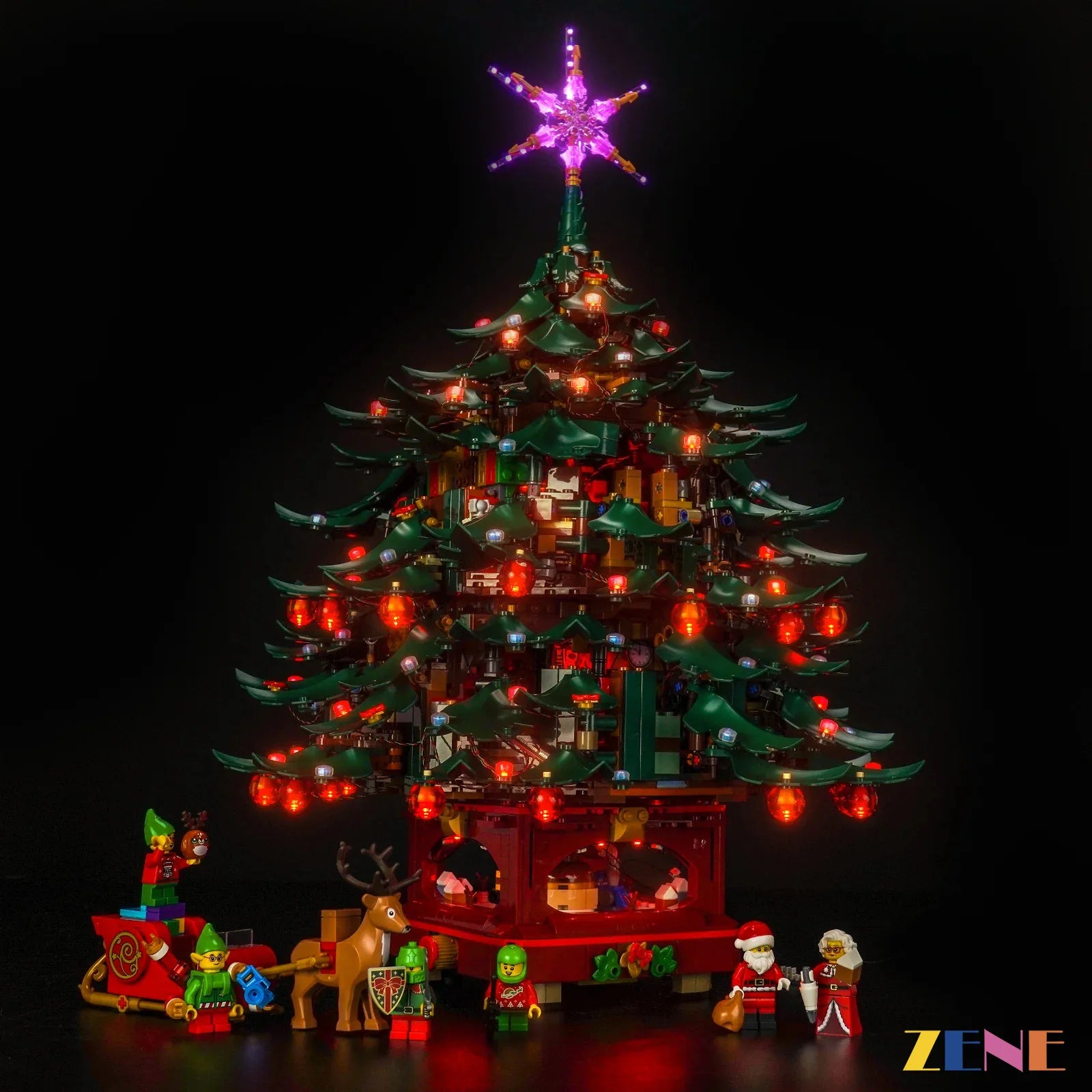 zene bricks LEGO Christmas Tree Light Kit for #41843 (Multiple Color)