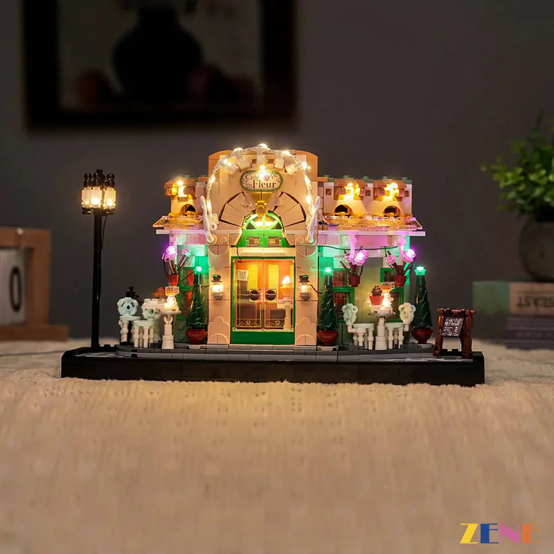 zene bricks Light Kit for LEGO French Café #10362