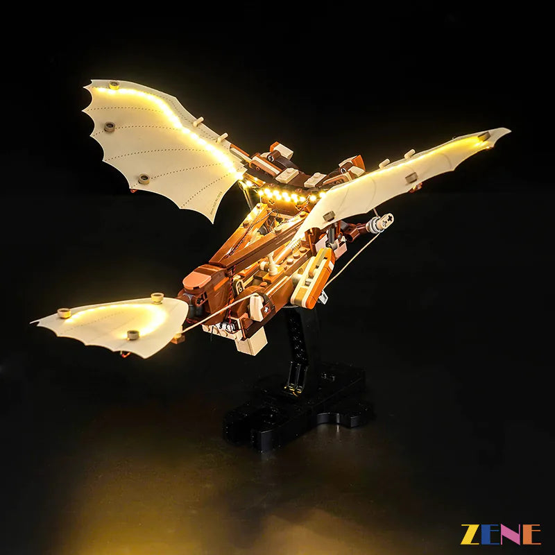 zene bricks Light Kit for LEGO Leonardo da Vinci's Flying Machine #10363