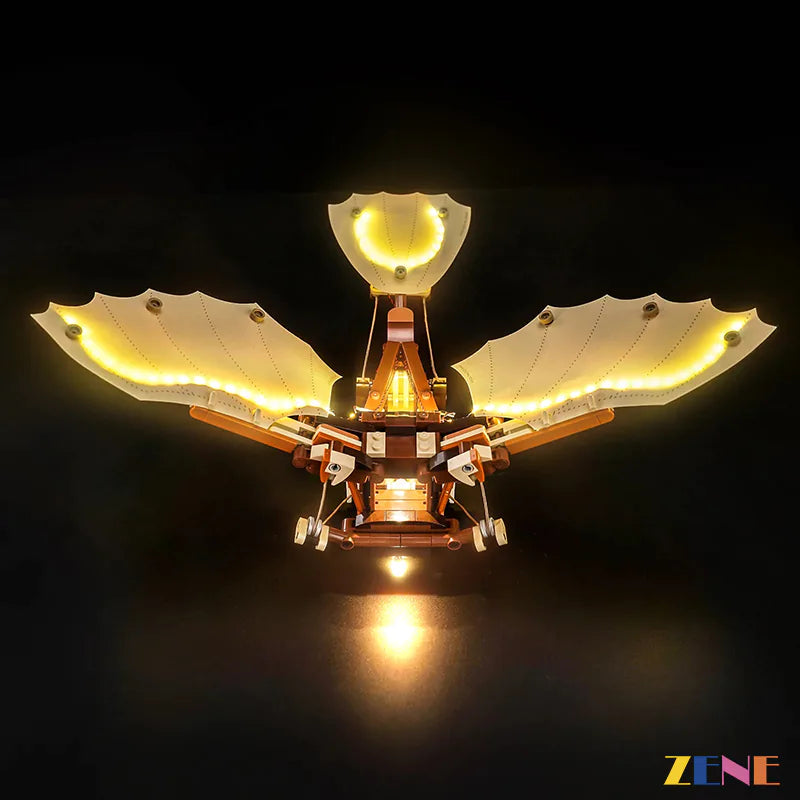 zene bricks Light Kit for LEGO Leonardo da Vinci's Flying Machine #10363