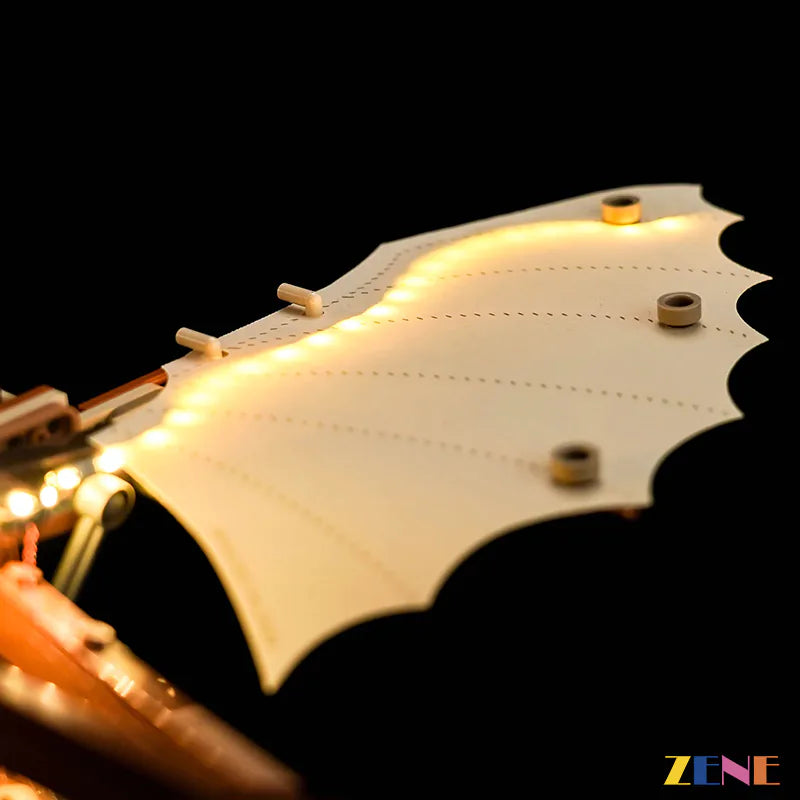 zene bricks Light Kit for LEGO Leonardo da Vinci's Flying Machine #10363