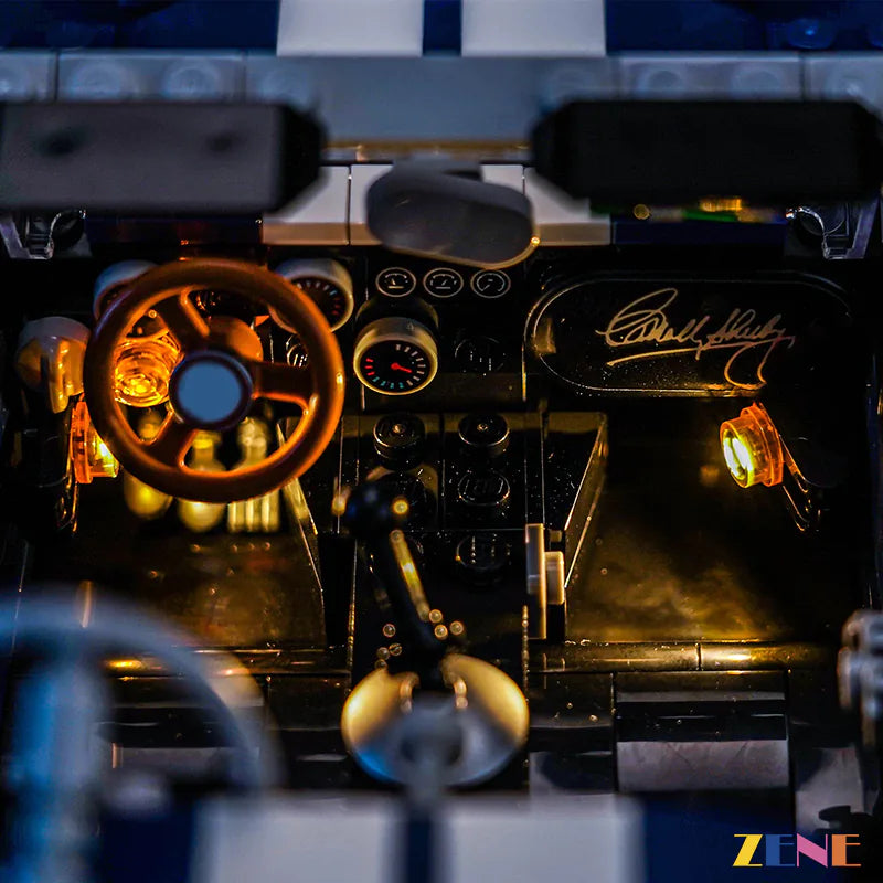 zene bricks Light Kit for LEGO Shelby Cobra 427 S/C #10357