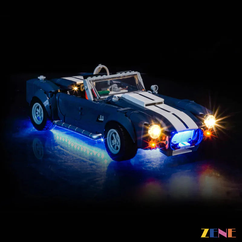 zene bricks Light Kit for LEGO Shelby Cobra 427 S/C #10357