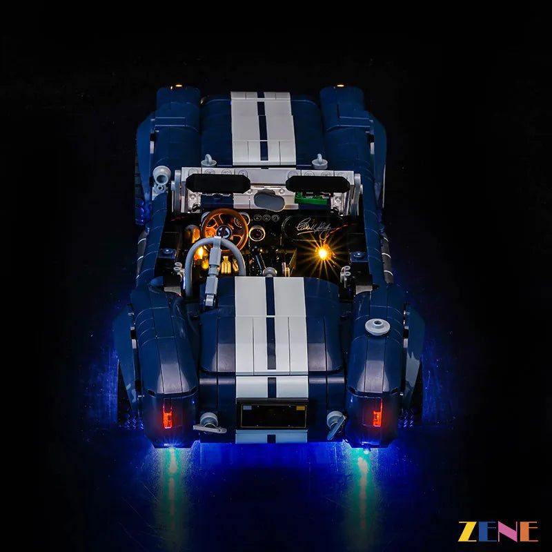 zene bricks Light Kit for LEGO Shelby Cobra 427 S/C #10357