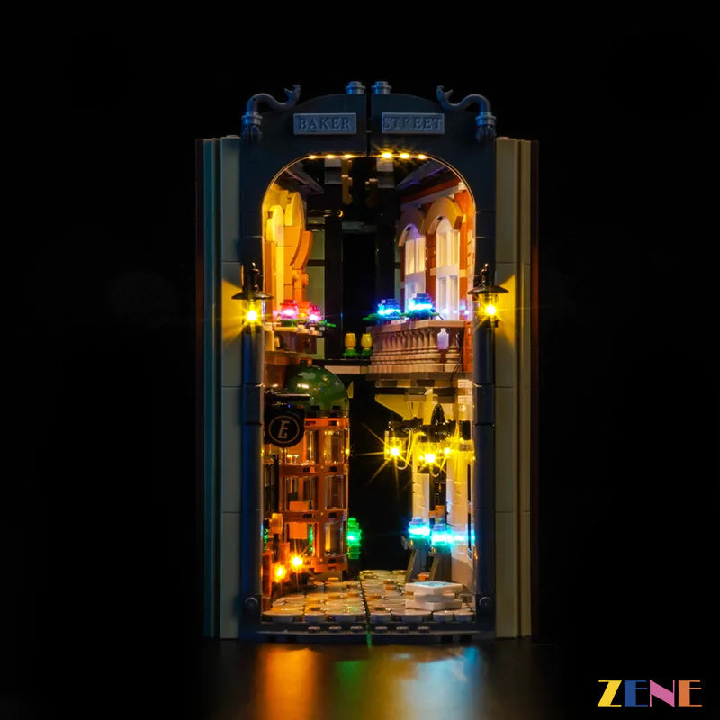 zene bricks Light Kit for LEGO Sherlock Holmes: Book Nook #10351