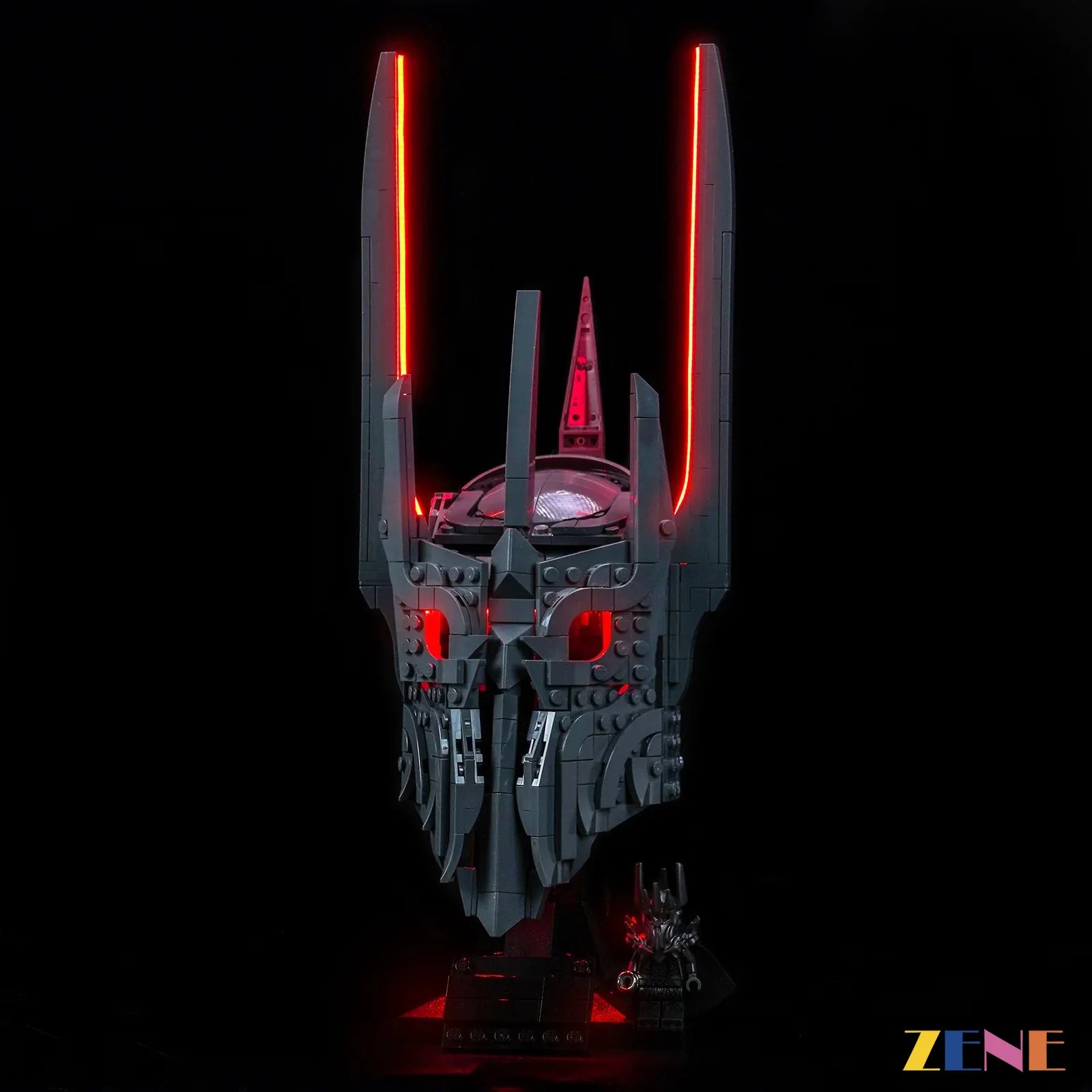 zene bricks Light Kit for The Lord of the Rings Sauron's Helmet #11373