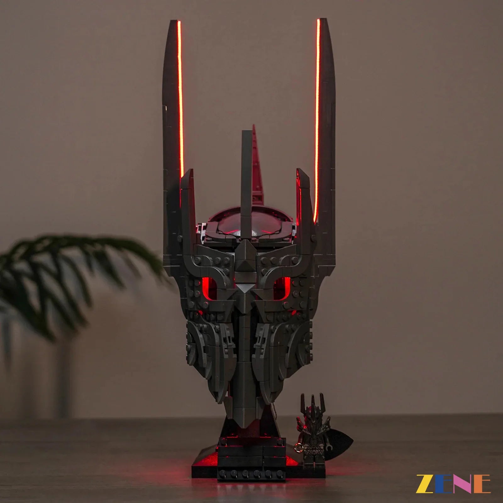 zene bricks Light Kit for The Lord of the Rings Sauron's Helmet #11373