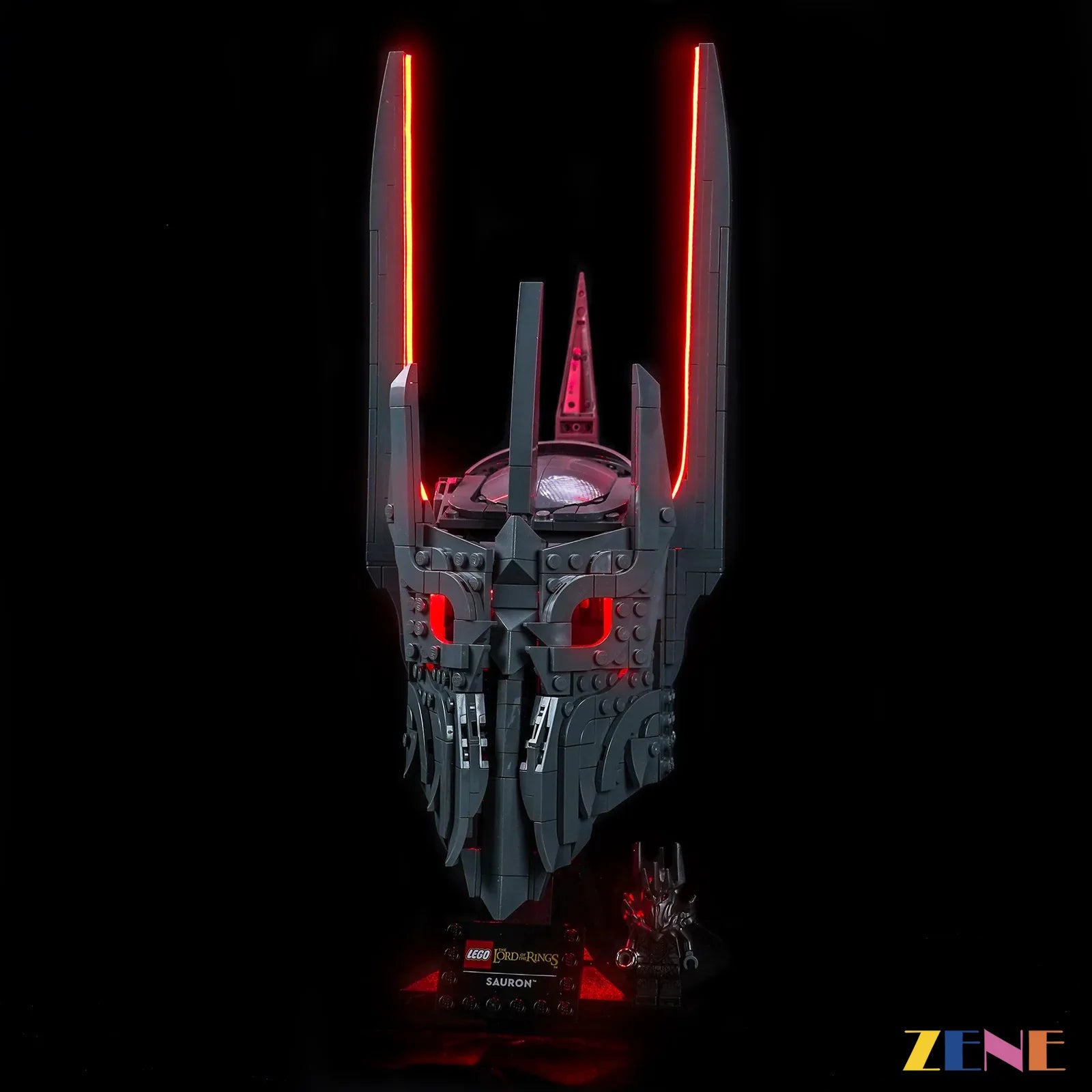 zene bricks Light Kit for The Lord of the Rings Sauron's Helmet #11373