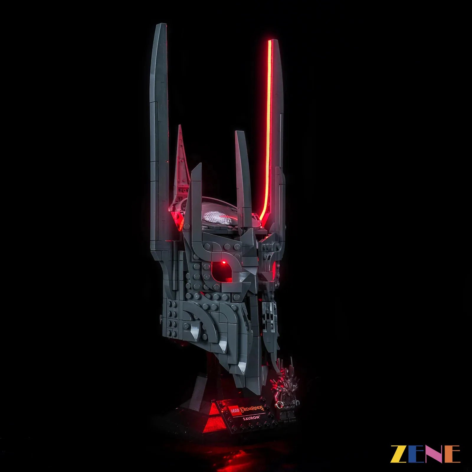 zene bricks Light Kit for The Lord of the Rings Sauron's Helmet #11373