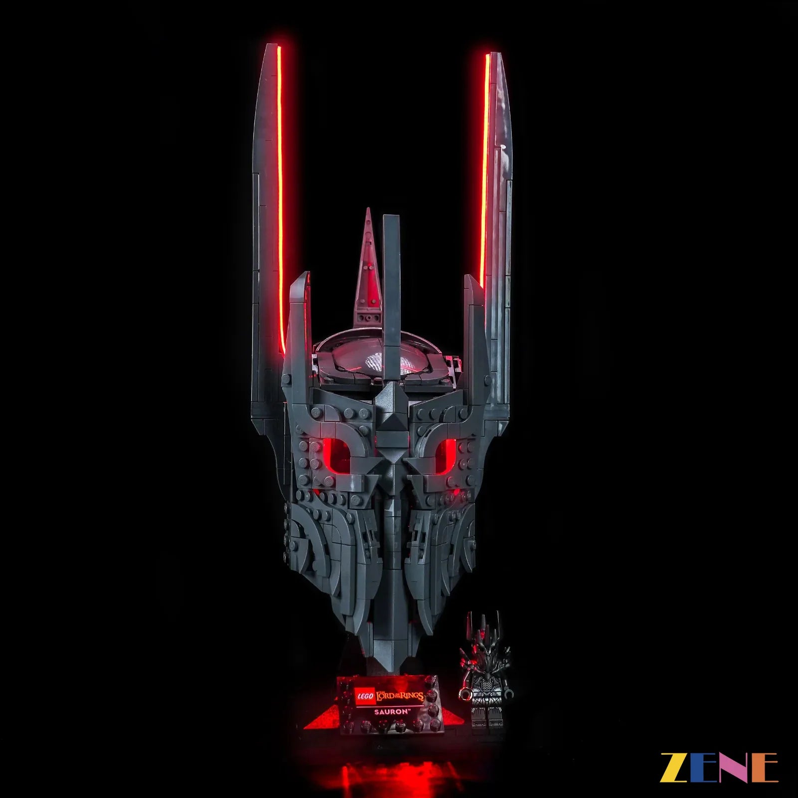 zene bricks Light Kit for The Lord of the Rings Sauron's Helmet #11373