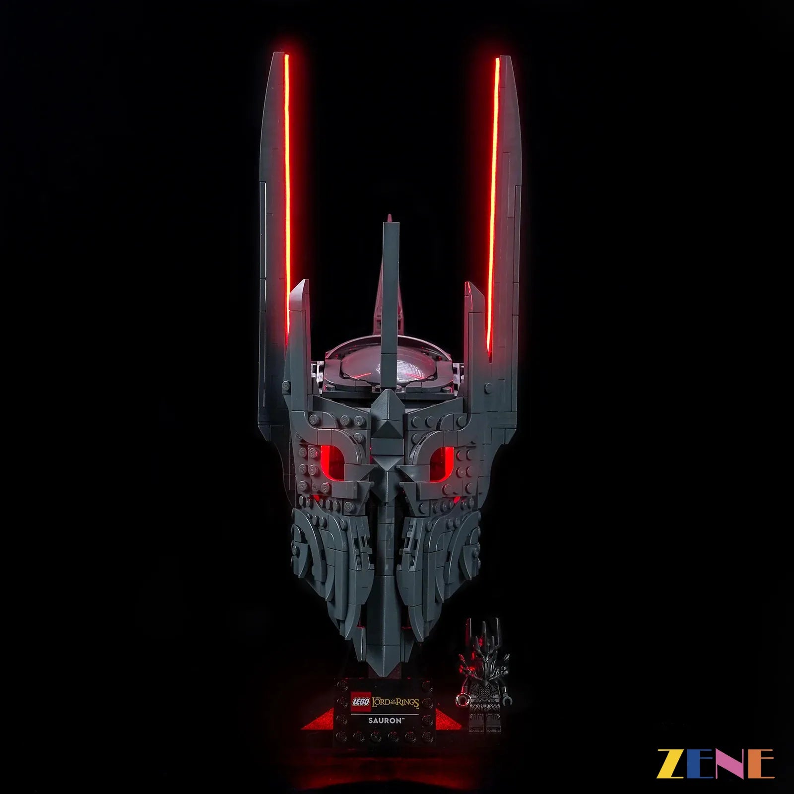 zene bricks Light Kit for The Lord of the Rings Sauron's Helmet #11373