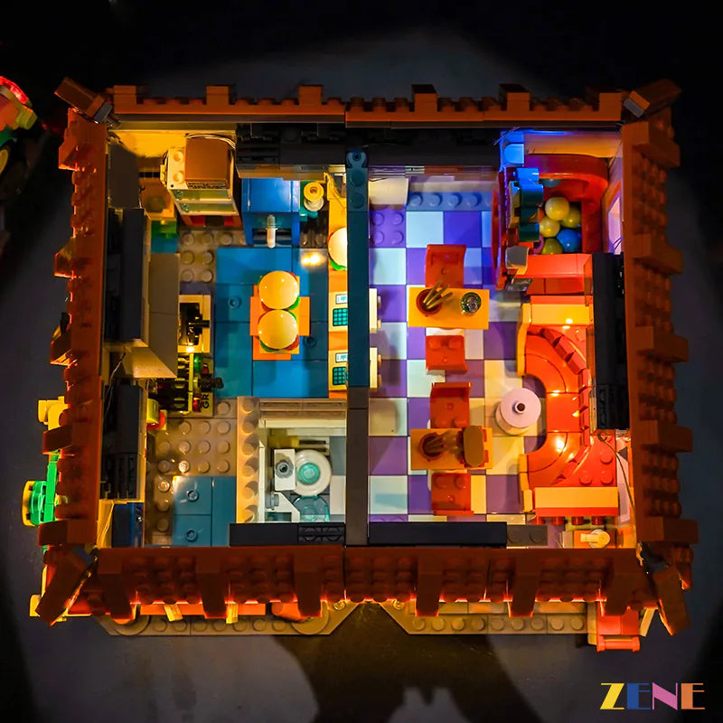 zene bricks Light Kit for LEGO The Krusty Burger Simpsons #10352