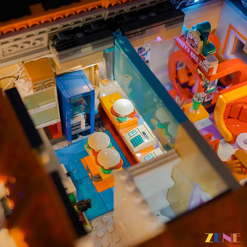 zene bricks Light Kit for LEGO The Krusty Burger Simpsons #10352