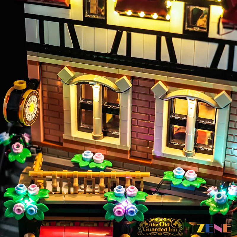 zene bricks Light Kit for LEGO Tudor Corner #10350