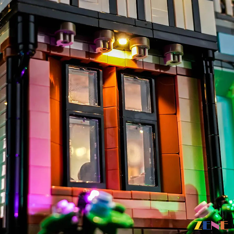 zene bricks Light Kit for LEGO Tudor Corner #10350