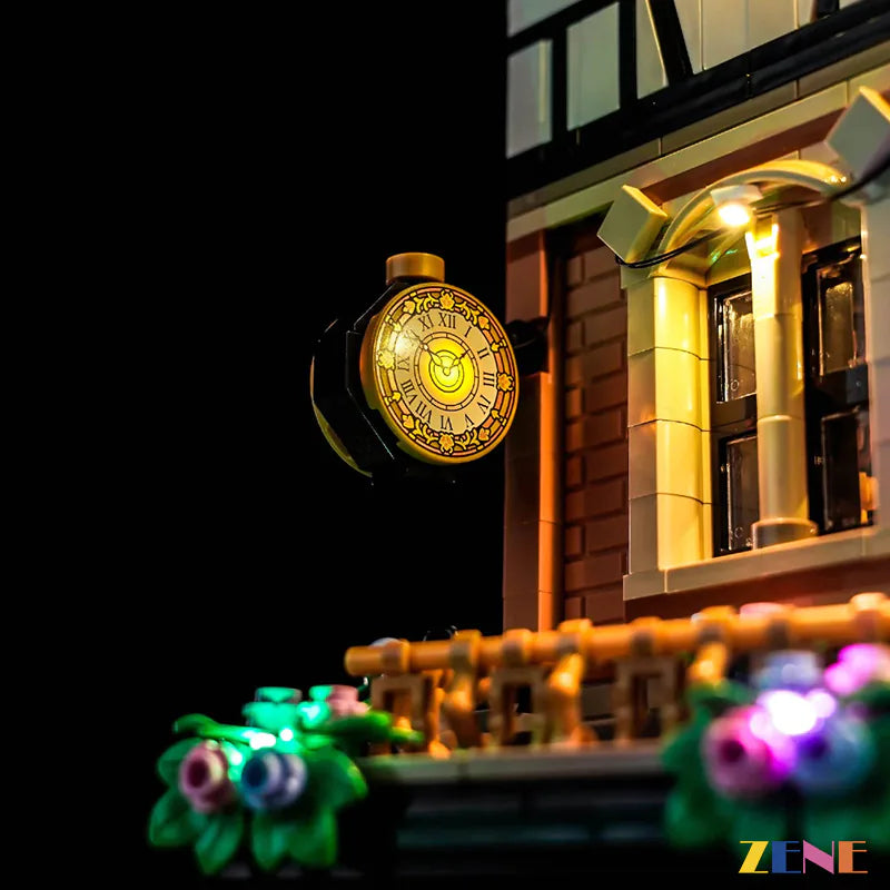 zene bricks Light Kit for LEGO Tudor Corner #10350