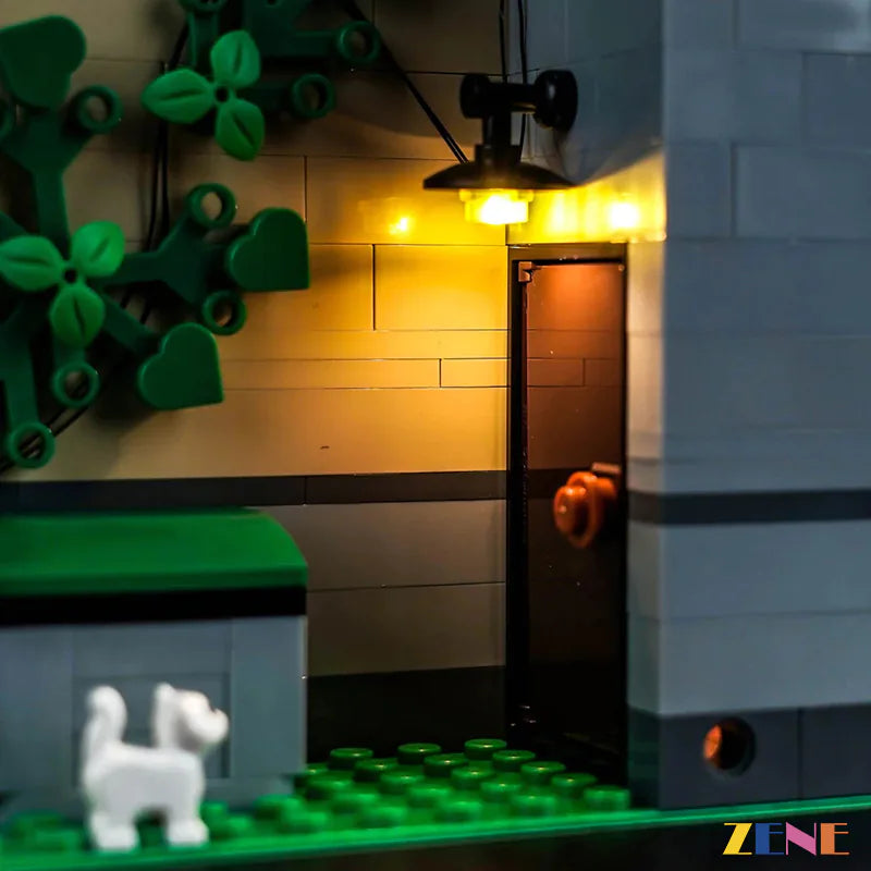 zene bricks Light Kit for LEGO Tudor Corner #10350