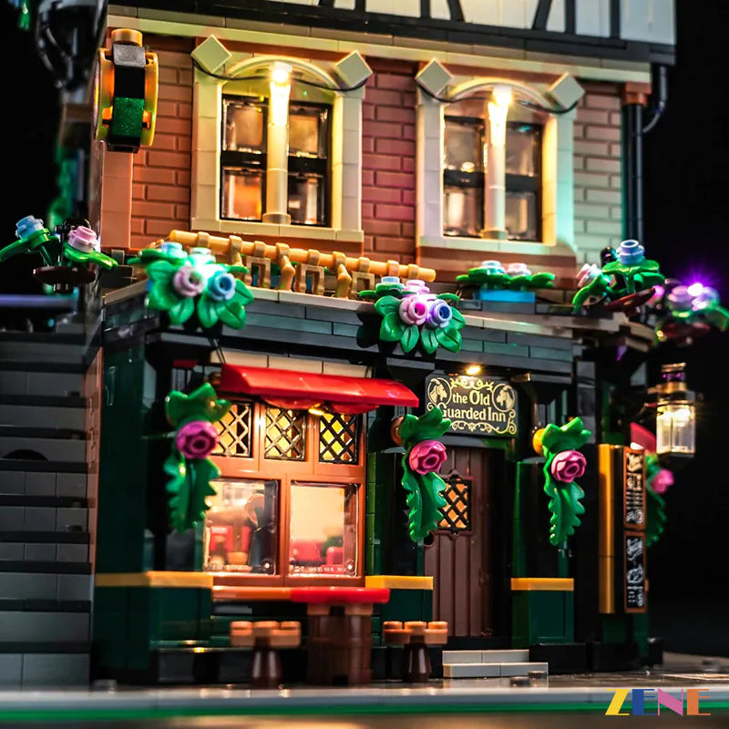 zene bricks Light Kit for LEGO Tudor Corner #10350