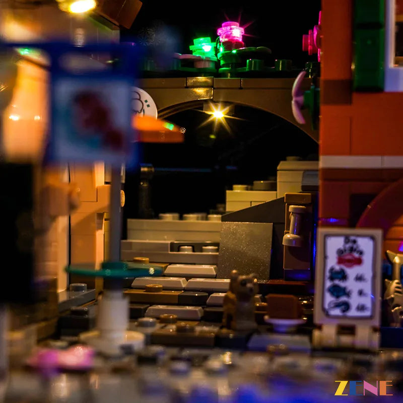 zene bricks LEGO Italian Riviera Light Kit for #21359