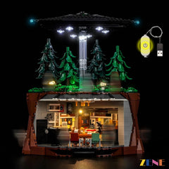 ZENE Bricks Light Kit for LEGO Ideas The X-Files #21369 (White Ver.)