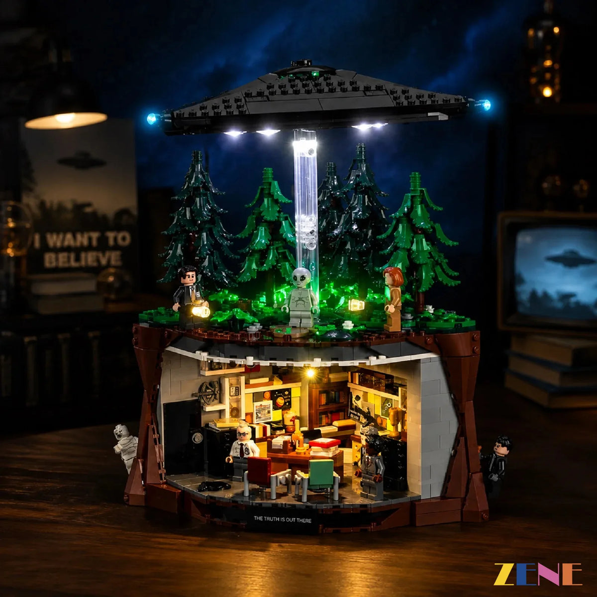 ZENE Bricks Light Kit for LEGO Ideas The X-Files #21369 (White Ver.)