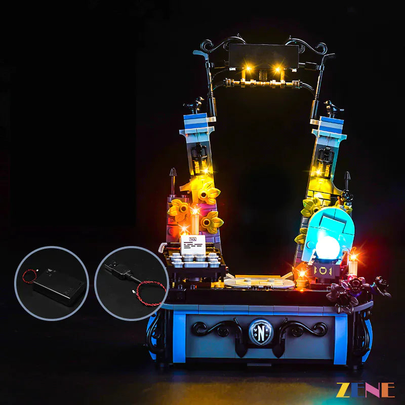 zene bricks Light Kit for LEGO Wednesday Addams Figure #76780