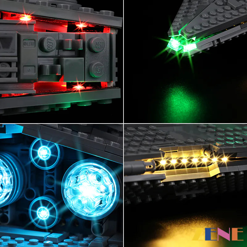 zene bricks Light Kit for LEGO Imperial Star Destroyer #75394 (Ver.2)
