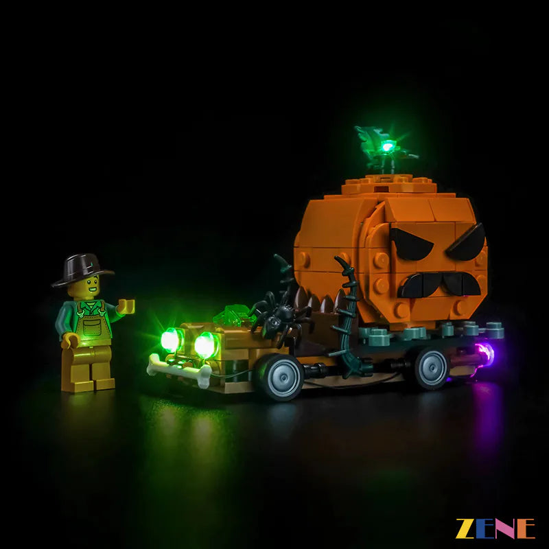 zene bricks LEGO Jack-O'-Lantern Pickup Truck Light Kit for #40822