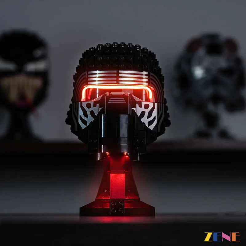 zene bricks Light Kit for LEGO Kylo Ren Helmet #75415