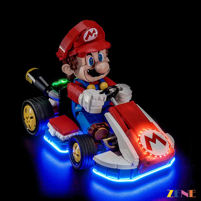 zene bricks Light Kit for LEGO Mario & Standard Kart #72037